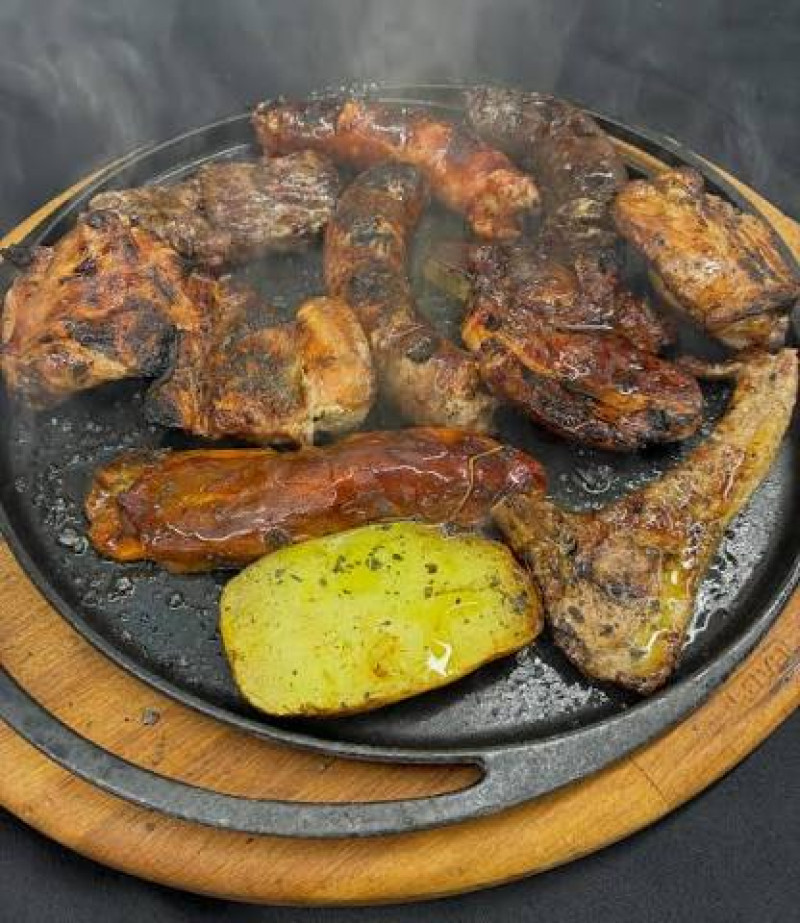 グリルした肉