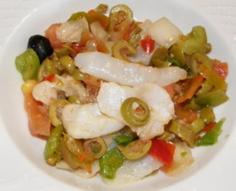 Esqueixada de bacallà